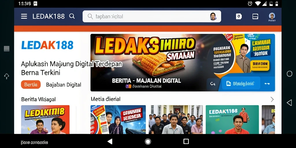 Antarmuka <strong>LEDAK188</strong> yang menarik dan informatif untuk berita terkini.