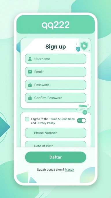 Panduan Registrasi Akun Baru qq222 untuk Pengguna Android